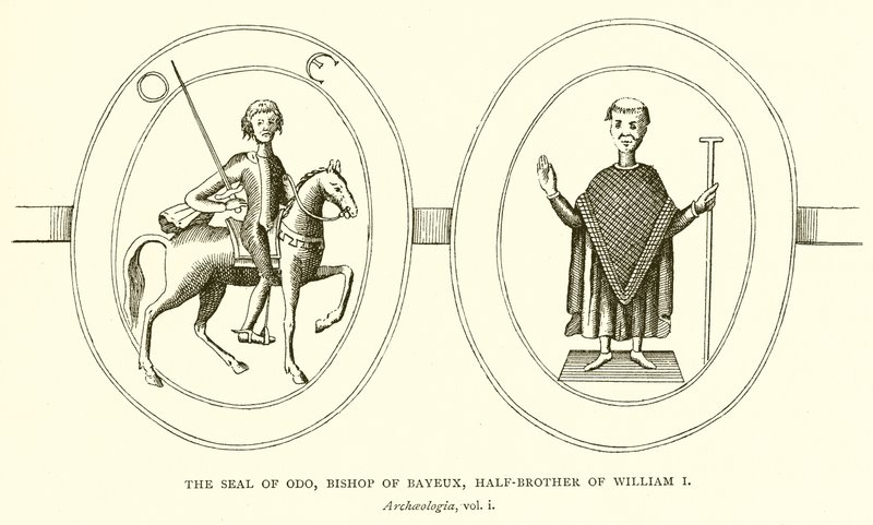 Odos sigill, biskop av Bayeux, halvbror till William I av English School