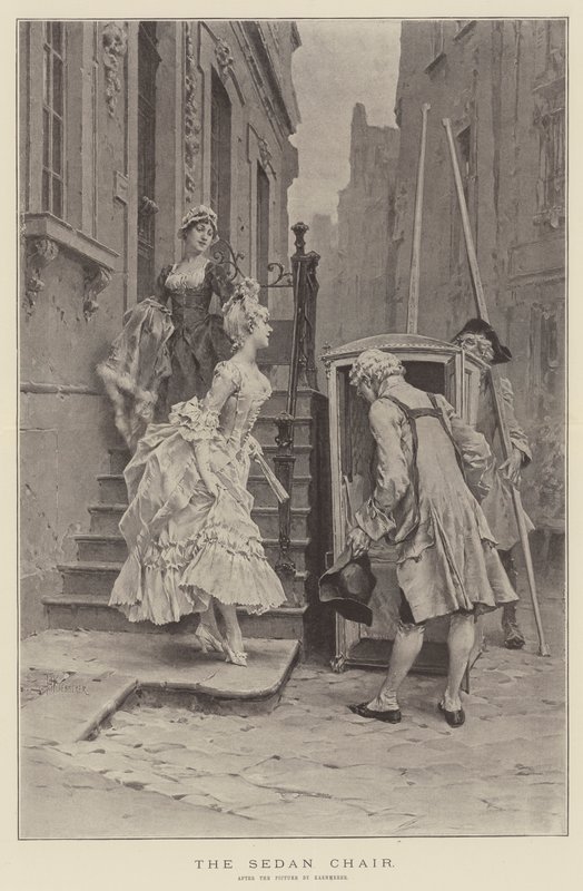 Sedanstolen (litho) av English School