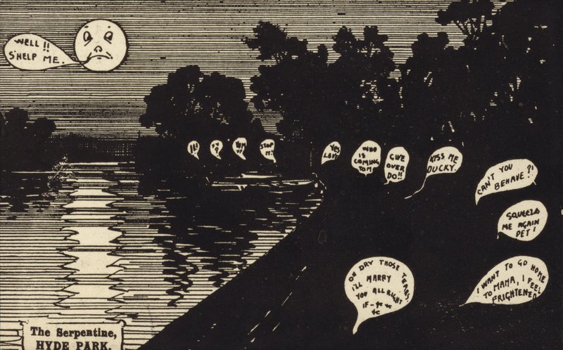 The Serpentine, Hyde Park (gravyr) av English School
