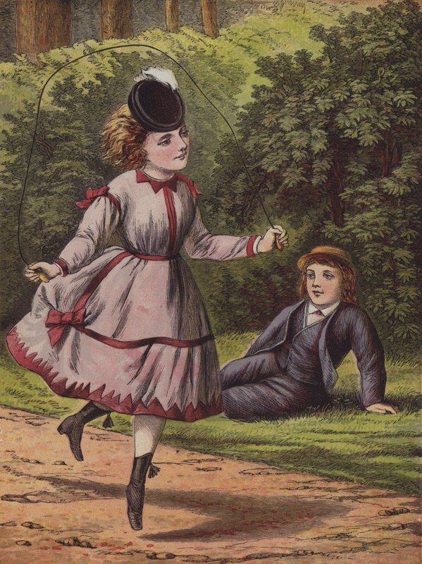 Hopprep (färg litho) av English School