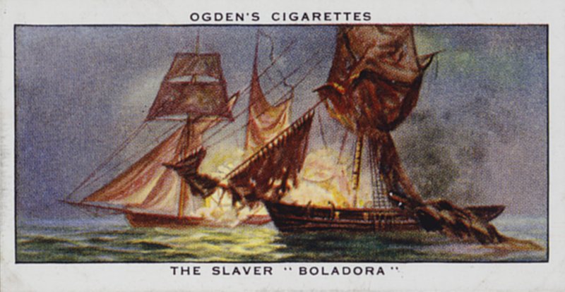 Slaveriet "Boladora" (färglitografi) av English School