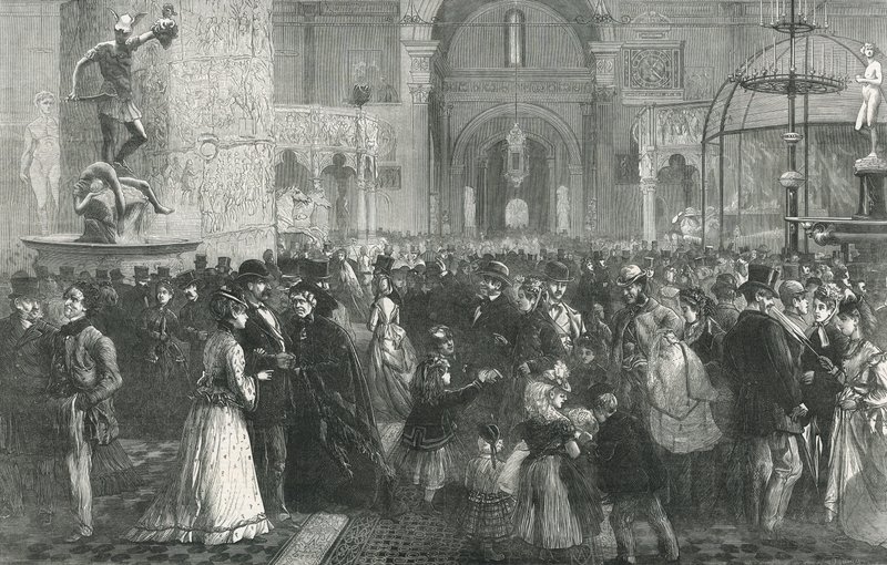 South Kensington Museum på pingstmåndagen av English School