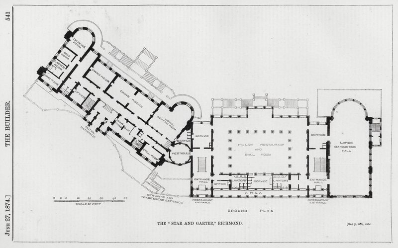 "Star and Garter", Richmond (gravyr) av English School