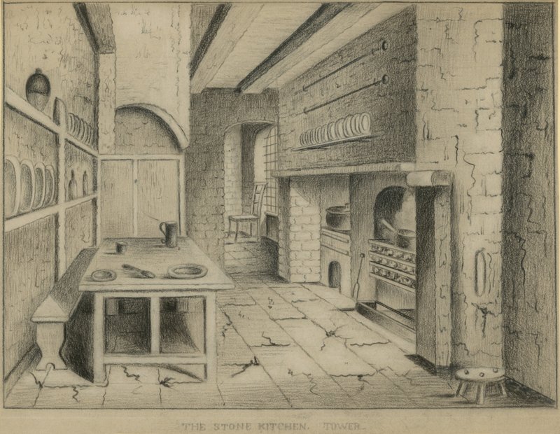 Stenköket i Tower of London av English School
