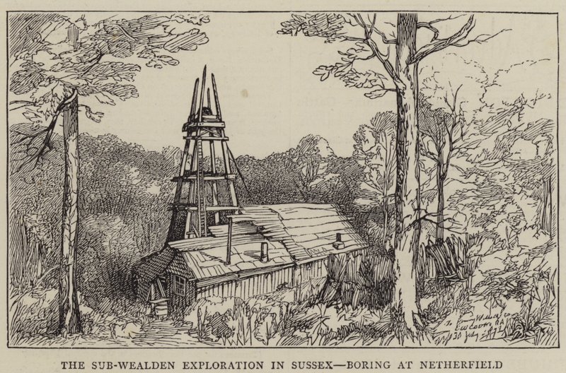 The Sub-Wealden Exploration i Sussex, Boring at Netherfield (gravyr) av English School