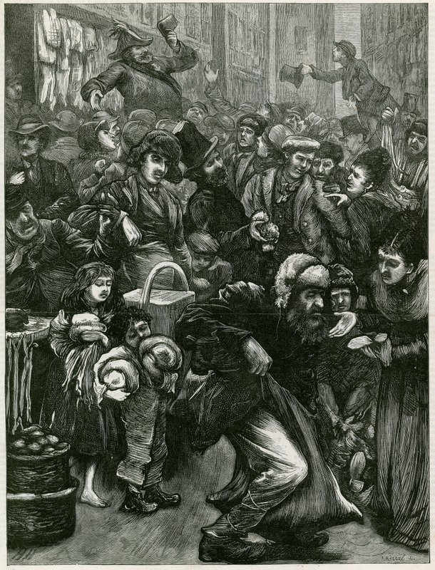 Söndagshandelsfrågorna - en sketch i Petticoat Lane av English School