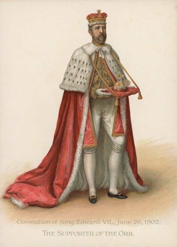 The Supporter of the Orb (chromolitho) av English School