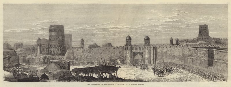 The Surrender of Khiva (gravyr) av English School