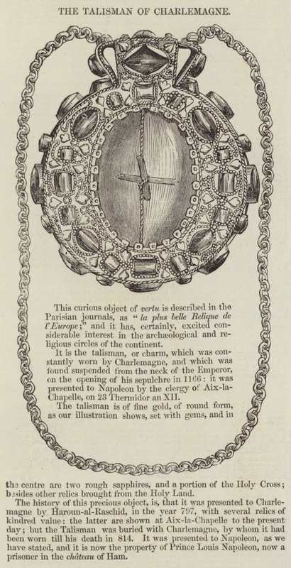 The Talisman of Charlemagne (gravyr) av English School