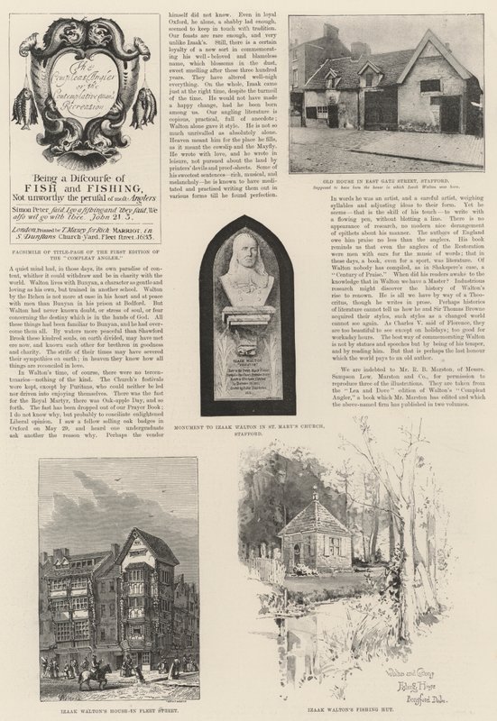 Izaak Waltons jubileum (litho) av English School