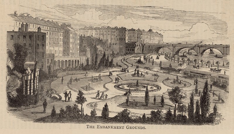 Thames Embankment-området av English School