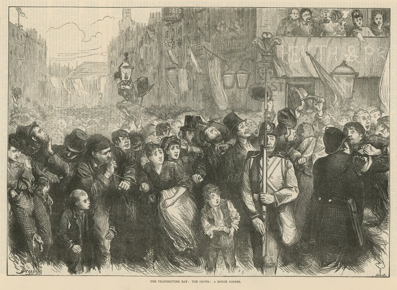 Thanksgiving Day: publiken: ett tufft hörn av English School