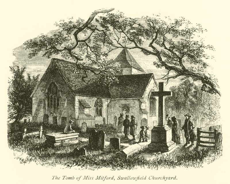 Miss Mitfords grav, Swallowfield Churchyard av English School