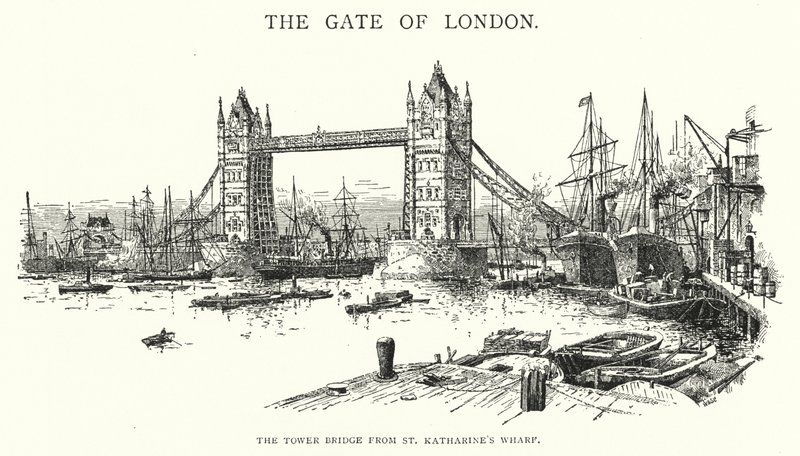 Tower Bridge från St Katharine