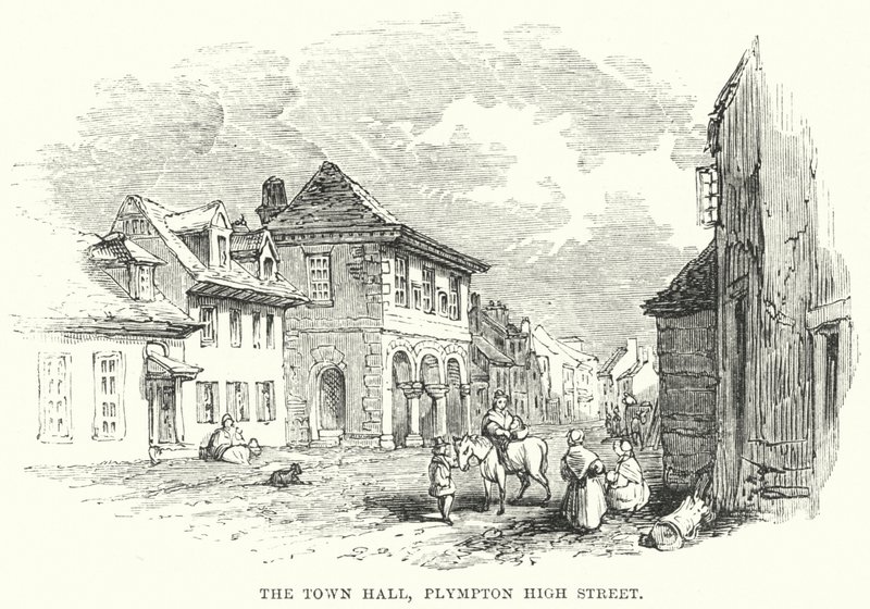 Rådhuset, Plympton High Street (gravyr) av English School