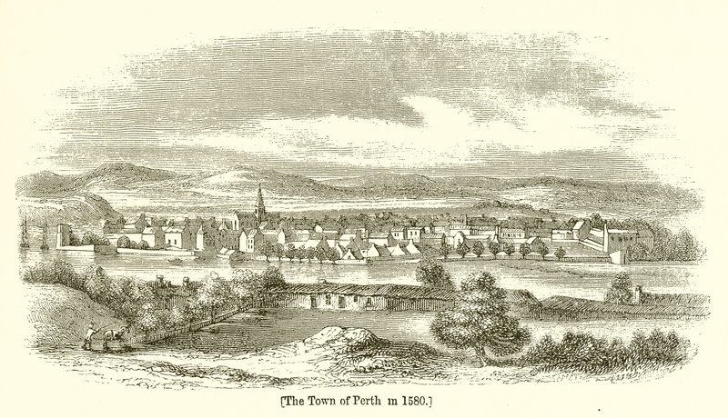 Staden Perth 1580 av English School
