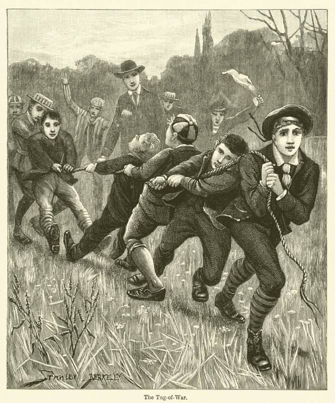 Dragkampen (gravyr) av English School