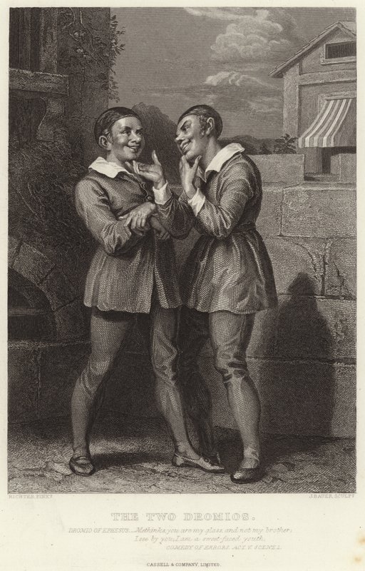 The Two Dromios, Comedy of Errors, Akt V, Scen I av English School