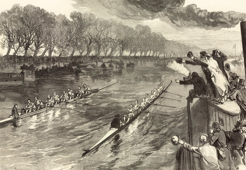 University Boat-Race Dead-Heat av English School