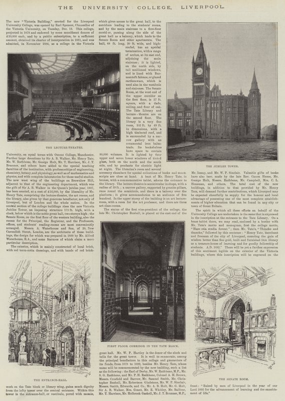 University College, Liverpool (gravyr) av English School