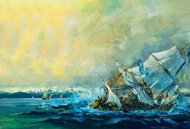 Vasa sjunker av English School
