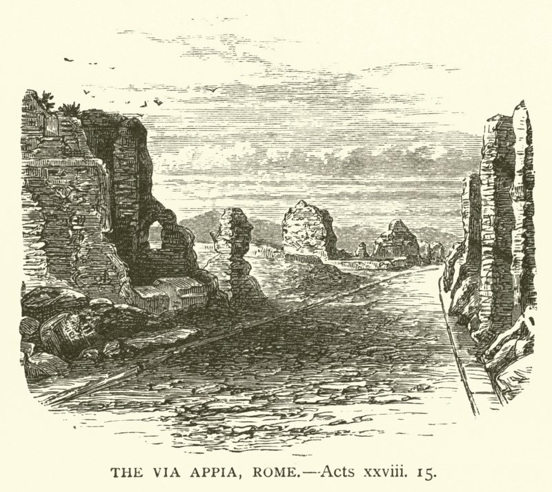 Via Appia, Rom, Apostlagärningarna, xxviii av English School