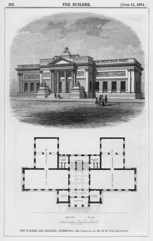 The Walker Art Gallery, Liverpool (gravyr) av English School