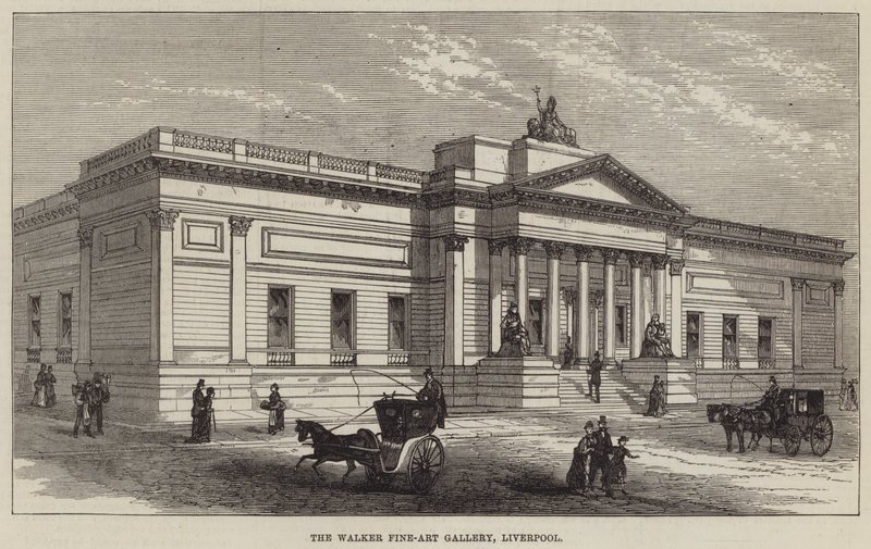 The Walker Fine-Art Gallery, Liverpool (gravyr) av English School