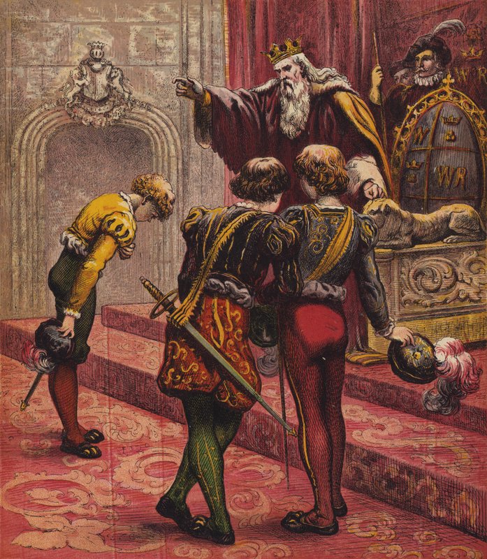 Den vita katten (färg litho) av English School