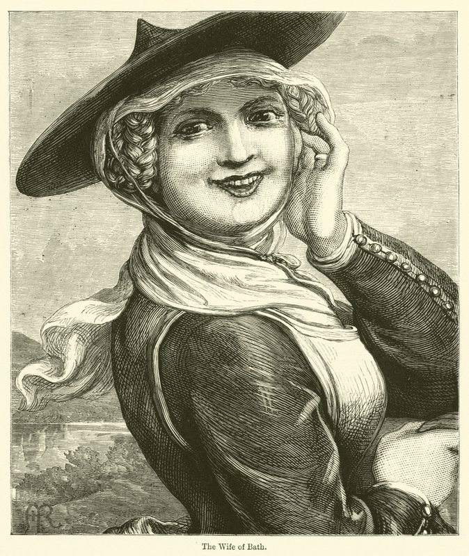 The Wife of Bath (gravyr) av English School