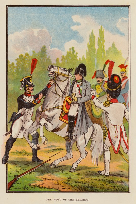 Kejsarens ord (färg litho) av English School