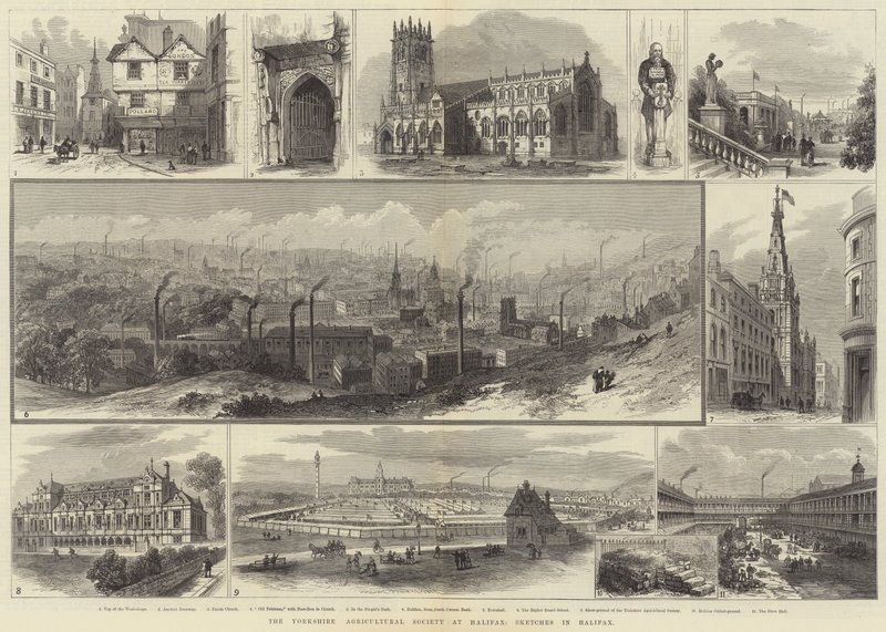 Yorkshire Agricultural Society i Halifax, Skisser i Halifax (gravyr) av English School