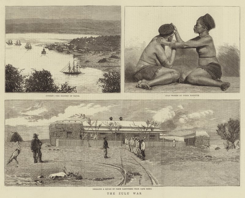 Zulukriget (gravyr) av English School