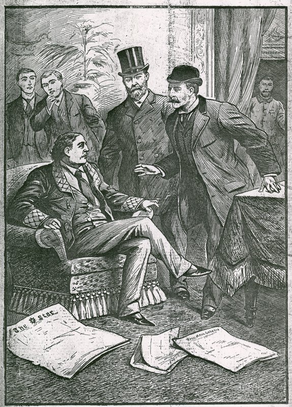 Gripandet av Oscar Wilde: The pet of London Society, en av våra mest framgångsrika dramatiker och poeter, arresterad på en hemsk anklagelse av English School