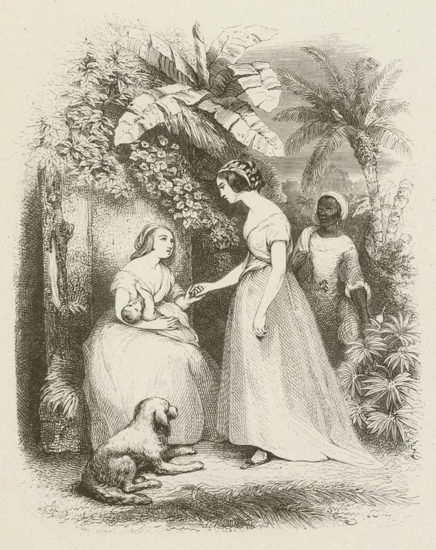 Ankomsten av Madame De La Tour (gravyr) av English School