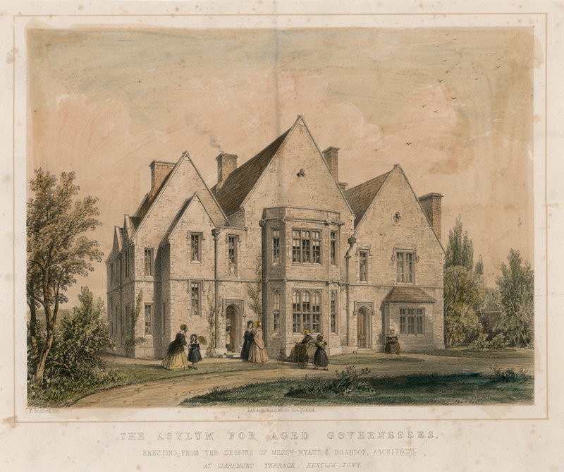 Asylen för äldre guvernanter, Claremont Terrace, Kentish Town av English School