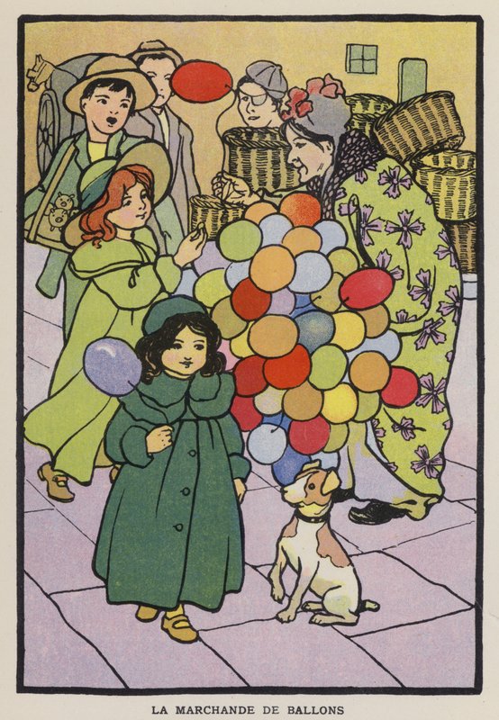 Ballongsäljaren (chromolitho) av English School