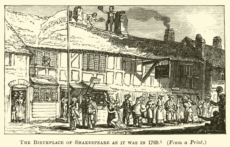 Shakespeares födelseplats som den var 1769 av English School