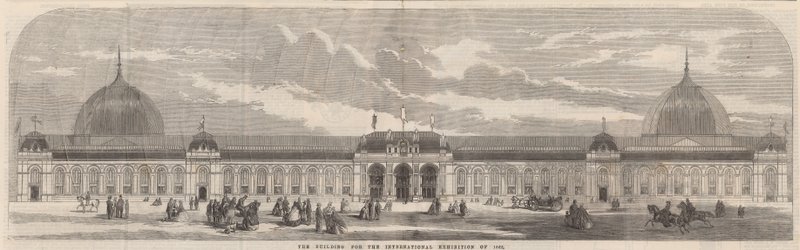 Byggnaden för den internationella utställningen 1862 av English School