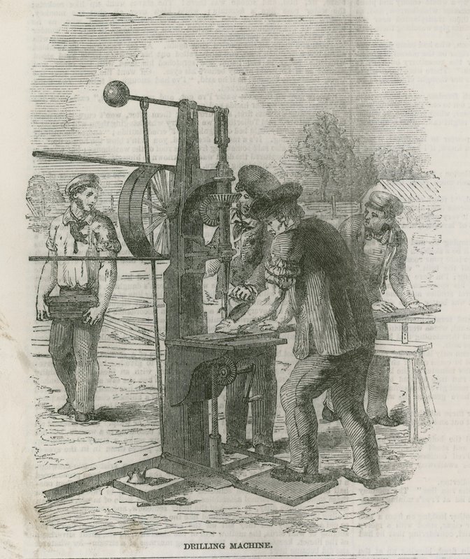 Byggnaden i Hyde Park, London, för den stora utställningen 1851 av English School