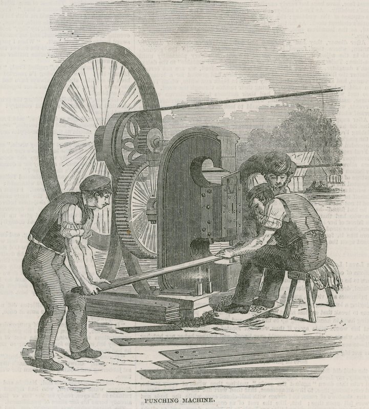 Byggnaden i Hyde Park, London, för den stora utställningen 1851 av English School