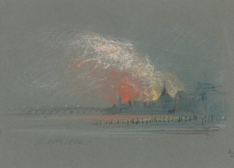 Brännandet av parlamentets hus, 16 oktober 1834 av English School