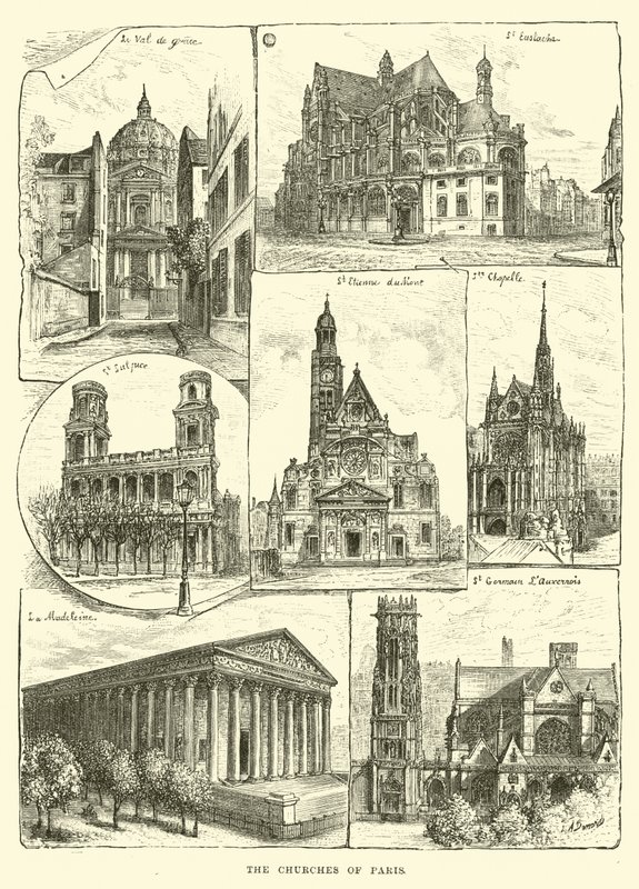 Paris kyrkor av English School
