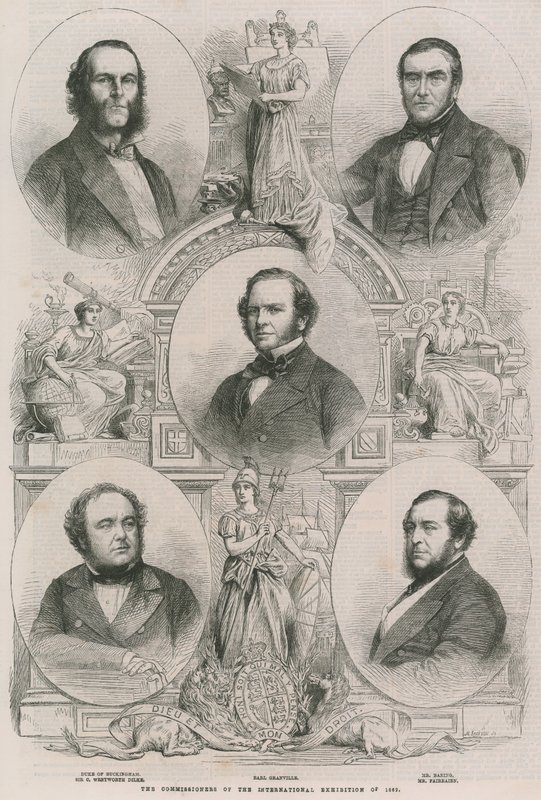 Kommissionärerna för den internationella utställningen 1862 av English School