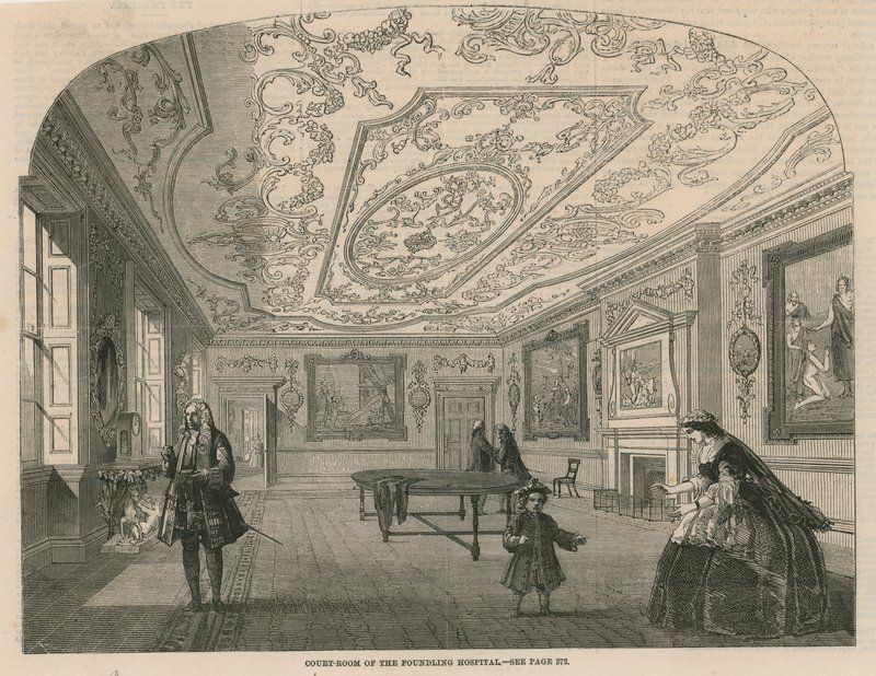 Rättssalen på Foundling Hospital av English School