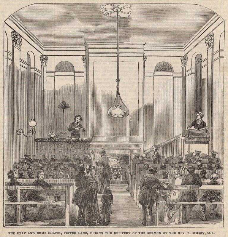 Dövstumma kapellet, Fetter Lane av English School
