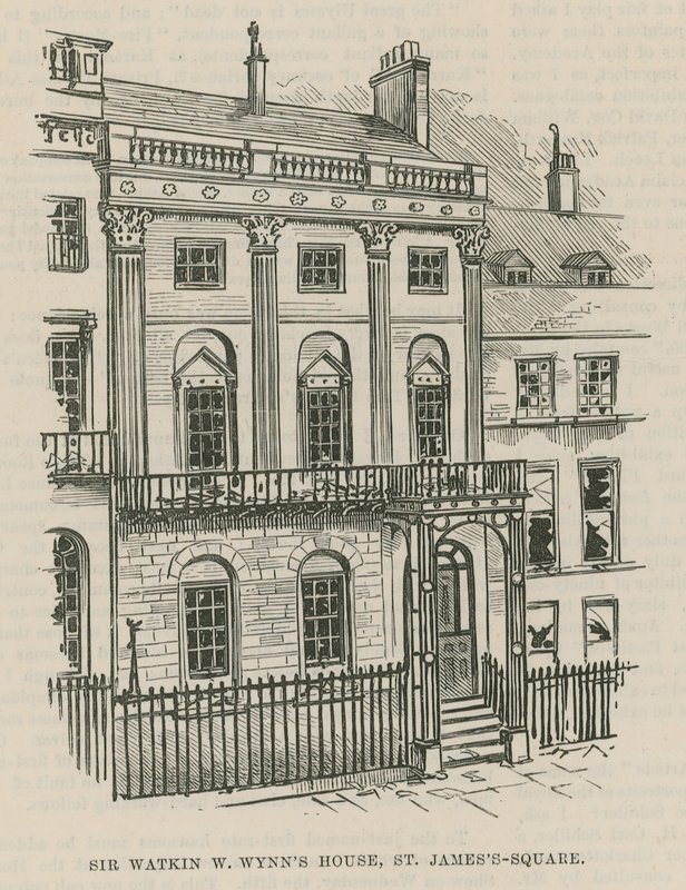 Dynamitens upprördhet i Westminster; Sir Watkin W Wynns hus, St James