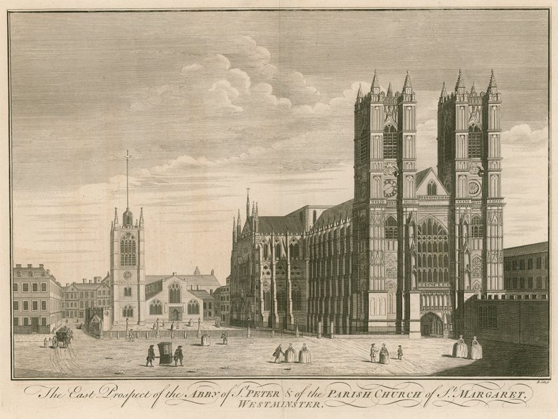 Den östliga utsikten av Abbey of St Peter