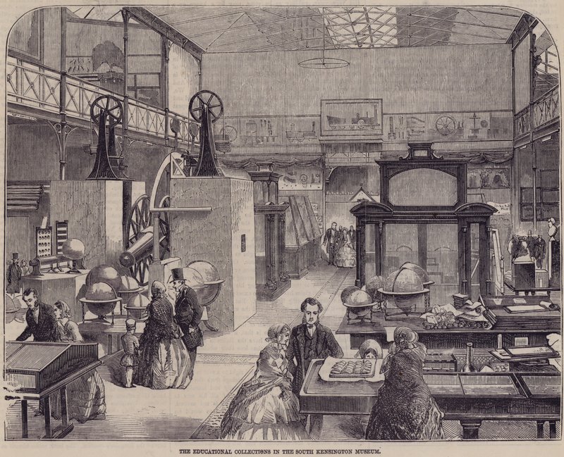 Den pedagogiska samlingen i South Kensington Museum, London av English School