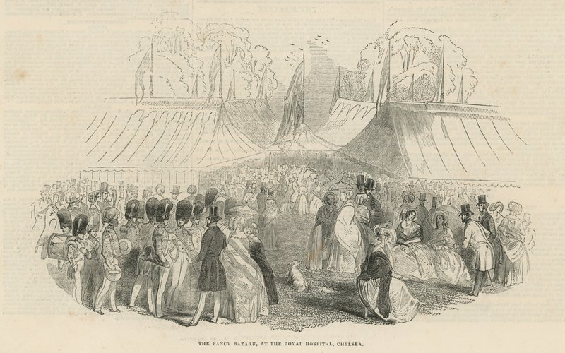 Den tjusiga basaren på Royal Hospital, Chelsea av English School